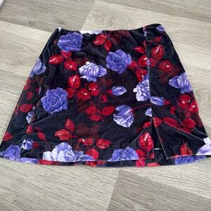 NWT Maeve Velvet Micro Mini Skirt